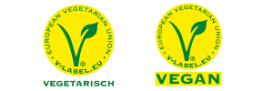 V-Label keurmerk voor vegan en vegetarische producten